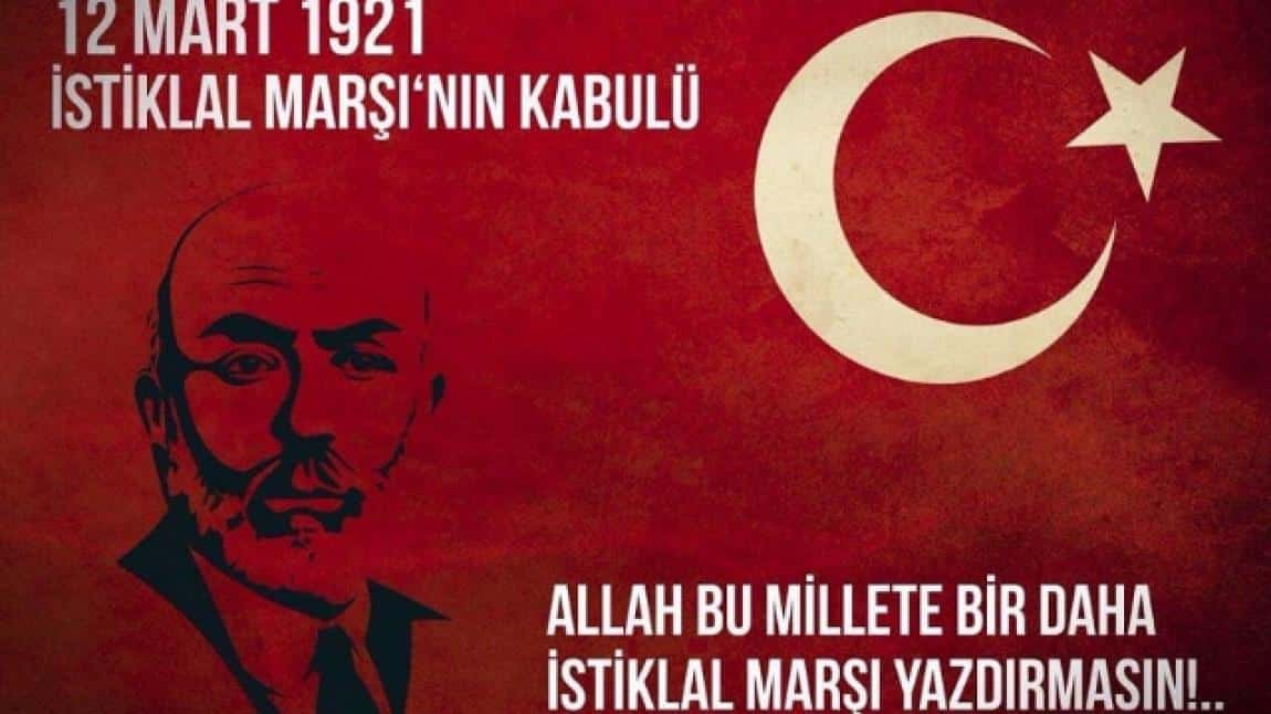 12 Mart İstiklal Marşı'nın Kabulü ve Mehmet Akif Ersoy'un Anma Günü Programı Yapıldı.